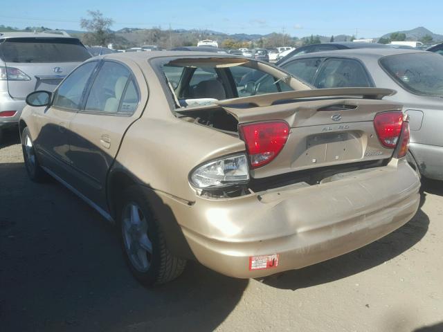 1G3NL52E12C223376 - 2002 OLDSMOBILE ALERO GL BEIGE photo 3