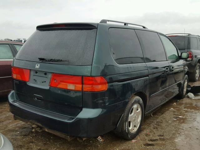 2HKRL186XYH519343 - 2000 HONDA ODYSSEY EX GREEN photo 4