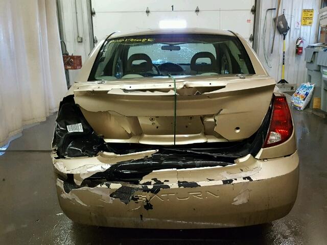 1G8AJ55F26Z172220 - 2006 SATURN ION LEVEL ოქროსფერი ფოტო 9