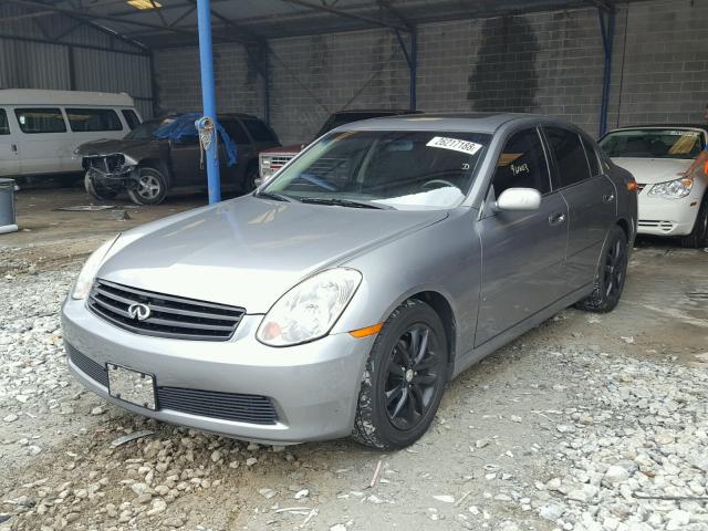 JNKCV51F05M313868 - 2005 INFINITI G35 GRAY photo 2