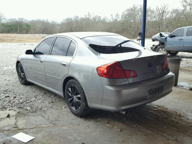 JNKCV51F05M313868 - 2005 INFINITI G35 GRAY photo 3