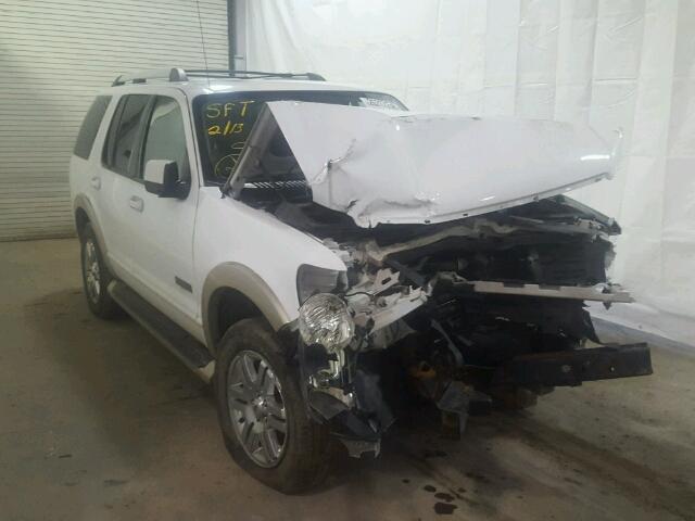 1FMEU74E77UA48537 - 2007 FORD EXPLORER WHITE photo 1