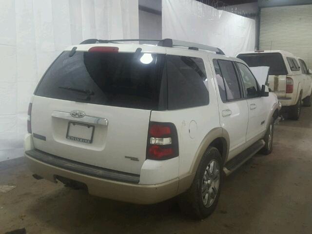 1FMEU74E77UA48537 - 2007 FORD EXPLORER WHITE photo 4