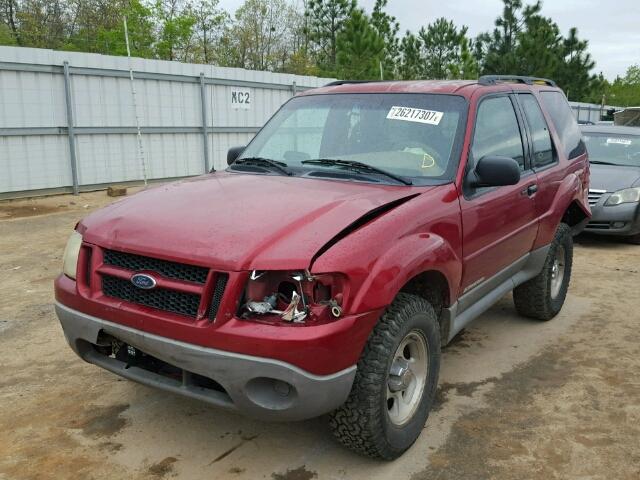 1FMYU60EX2UC80572 - 2002 FORD EXPLORER S BURGUNDY photo 2