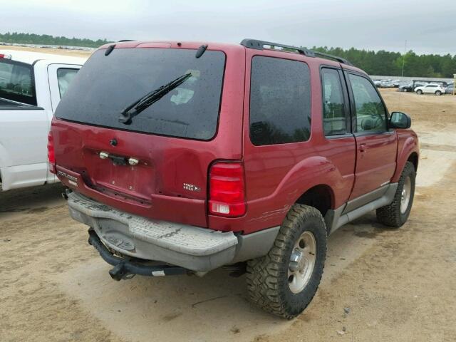 1FMYU60EX2UC80572 - 2002 FORD EXPLORER S BURGUNDY photo 4