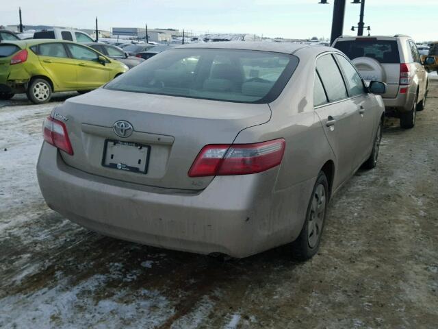 4T1BE46K87U648257 - 2007 TOYOTA CAMRY NEW GOLD photo 4