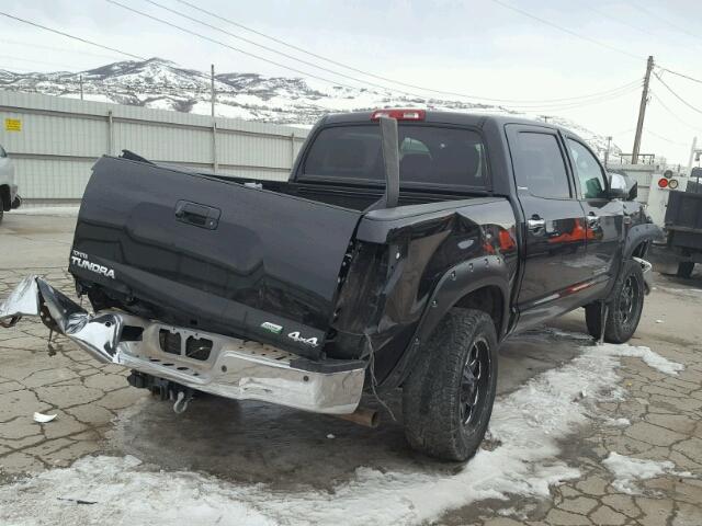 5TFHW5F10DX315294 - 2013 TOYOTA TUNDRA CRE BLACK photo 4