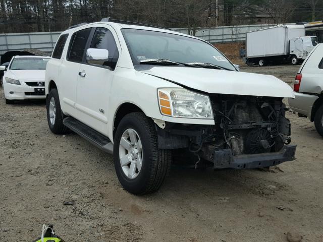 5N1AA08B66N742076 - 2006 NISSAN ARMADA SE WHITE photo 1