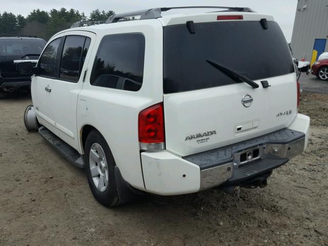 5N1AA08B66N742076 - 2006 NISSAN ARMADA SE WHITE photo 3