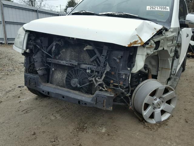 5N1AA08B66N742076 - 2006 NISSAN ARMADA SE WHITE photo 9