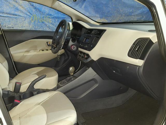 KNADM4A38D6215471 - 2013 KIA RIO LX Սպիտակ լուսանկար 5