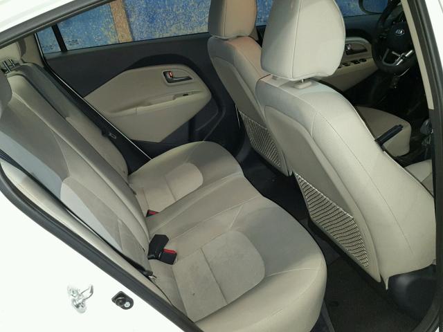 KNADM4A38D6215471 - 2013 KIA RIO LX Սպիտակ լուսանկար 6