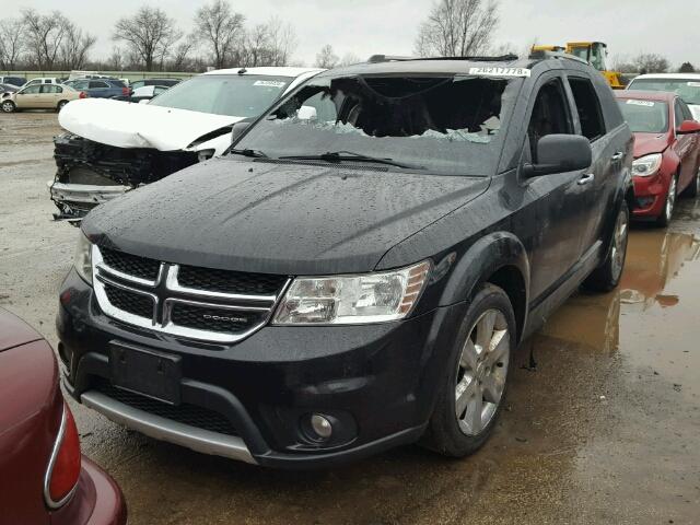 3C4PDDDG5CT222462 - 2012 DODGE JOURNEY CR BLACK photo 2