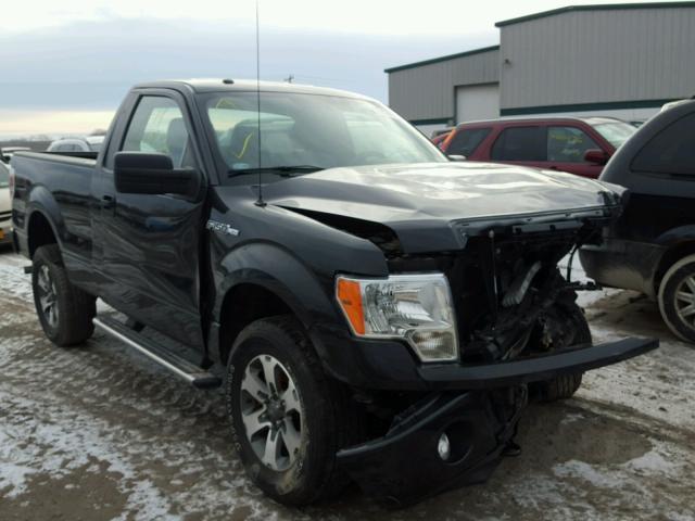 1FTMF1EM2EKF60437 - 2014 FORD F150 BLACK photo 1