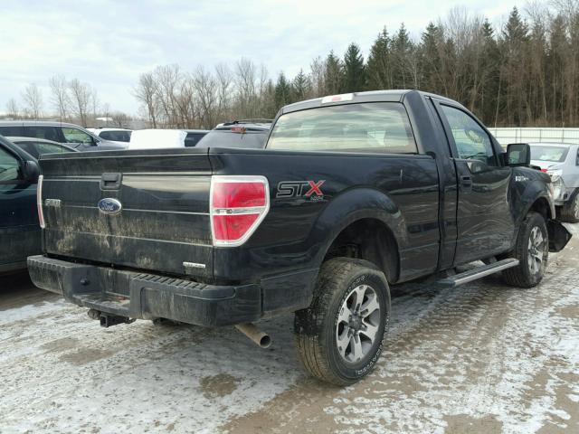 1FTMF1EM2EKF60437 - 2014 FORD F150 BLACK photo 4