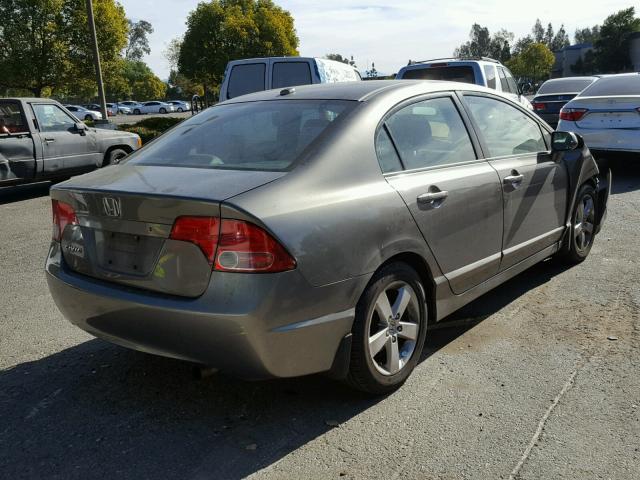 2HGFA16897H305420 - 2007 HONDA CIVIC EX ნაცრისფერი ფოტო 4
