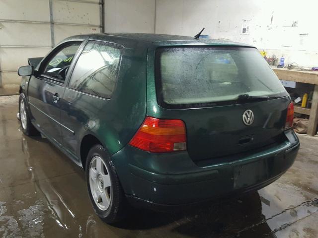 WVWBA21J5YW083085 - 2000 VOLKSWAGEN GOLF GL GREEN photo 3