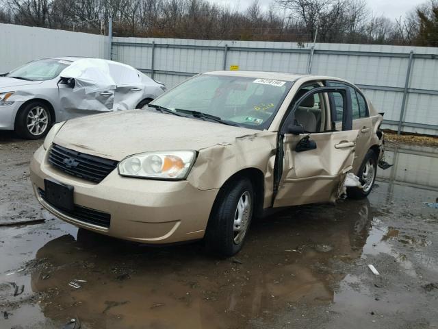 1G1ZS58F87F171652 - 2007 CHEVROLET MALIBU LS GOLD photo 2