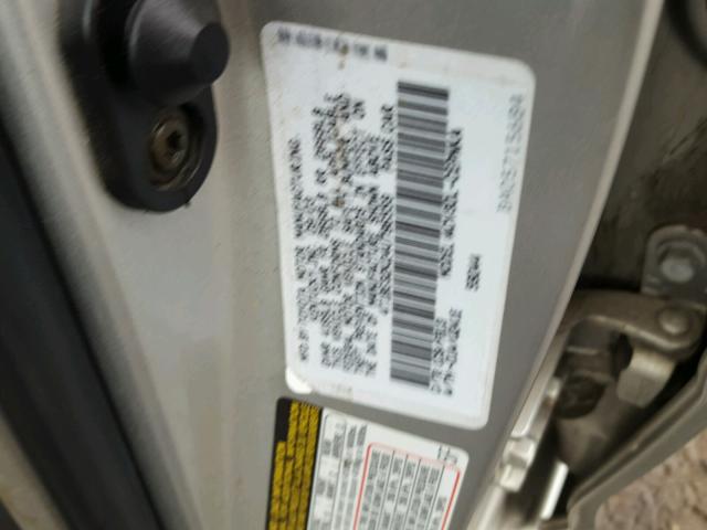4T1BE32K24U796559 - 2004 TOYOTA CAMRY LE SILVER photo 10