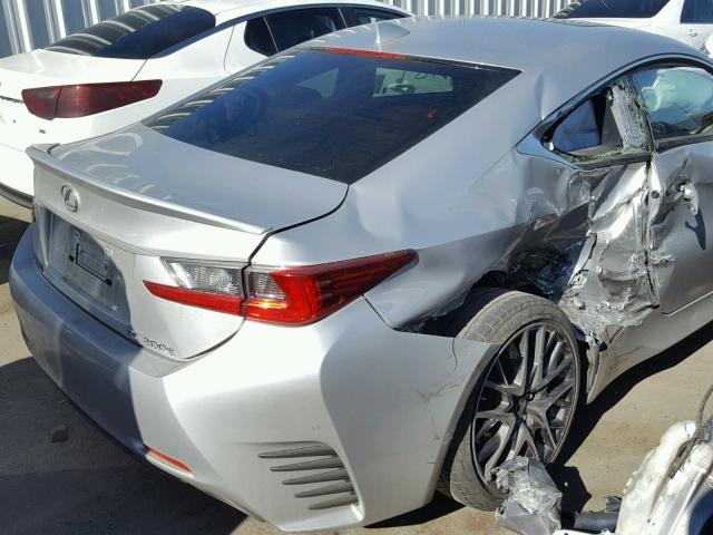 JTHHA5BC4G5003693 - 2016 LEXUS RC 200T SILVER photo 9