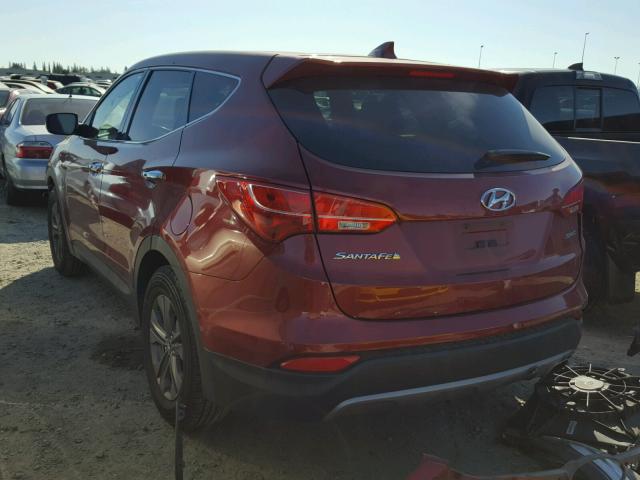 5XYZT3LB6EG172290 - 2014 HYUNDAI SANTA FE S RED photo 3