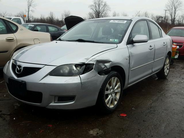 JM1BK32G581864403 - 2008 MAZDA 3 I SILVER photo 2