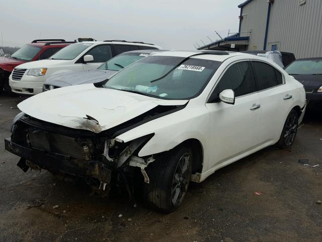 1N4AA5AP7CC842790 - 2012 NISSAN MAXIMA S WHITE photo 2