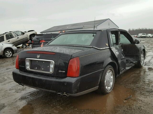 1G6KE57Y32U252066 - 2002 CADILLAC DEVILLE DH BLACK photo 4