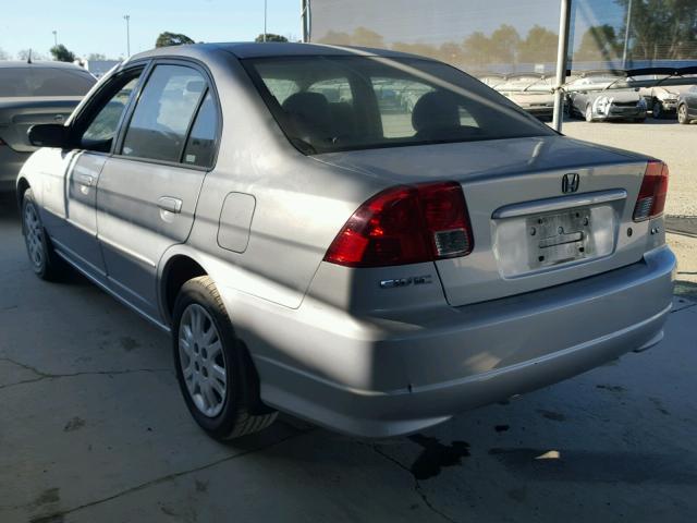 2HGES16575H623693 - 2005 HONDA CIVIC LX SILVER photo 3