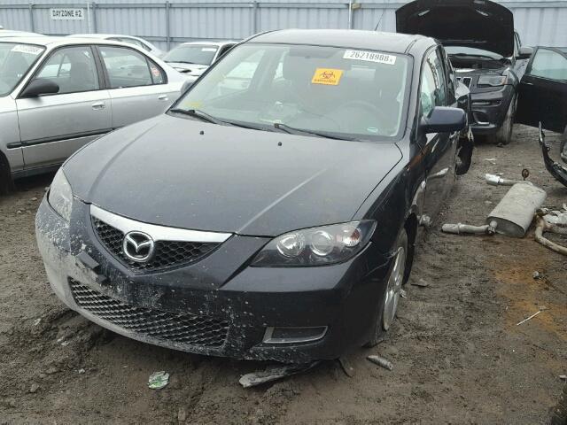 JM1BK32F281180111 - 2008 MAZDA 3 I BLACK photo 2