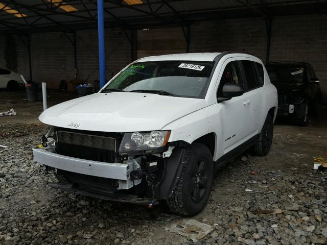 1C4NJCBA8ED723363 - 2014 JEEP COMPASS SP WHITE photo 2