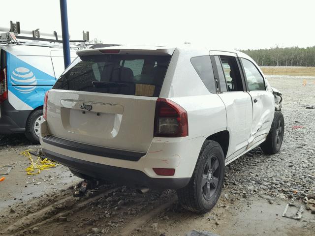 1C4NJCBA8ED723363 - 2014 JEEP COMPASS SP WHITE photo 4