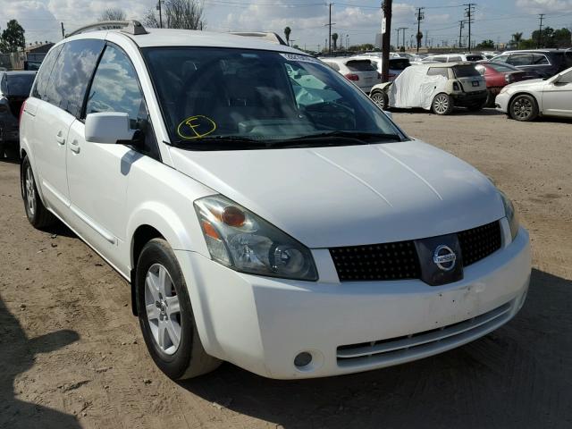 5N1BV28U34N367167 - 2004 NISSAN QUEST S WHITE photo 1