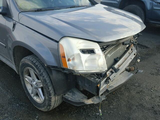 2CNDL73F766002373 - 2006 CHEVROLET EQUINOX LT GRAY photo 9