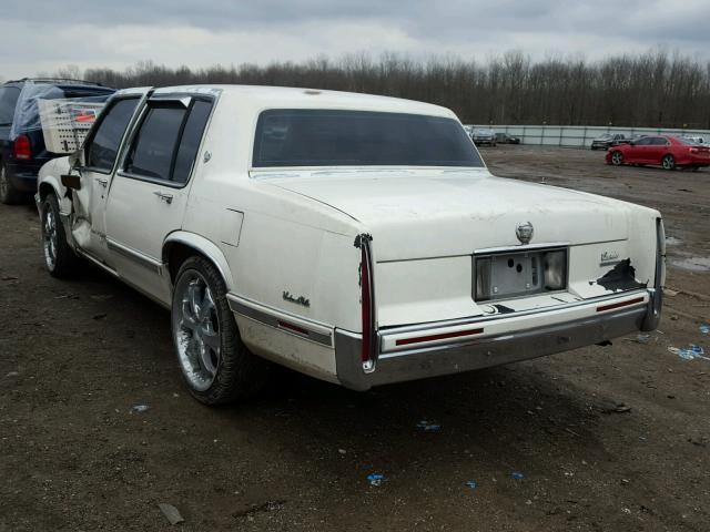 1G6CD53B9P4218262 - 1993 CADILLAC DEVILLE WHITE photo 3