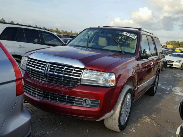 5LMJJ2H56DEL08353 - 2013 LINCOLN NAVIGATOR წითელი ფოტო 2