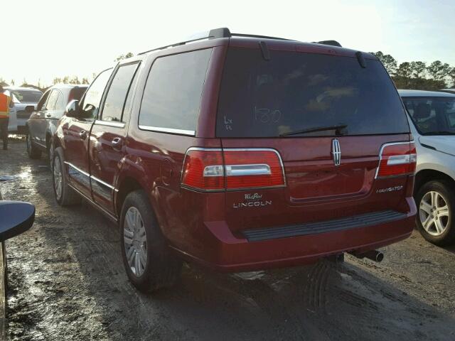 5LMJJ2H56DEL08353 - 2013 LINCOLN NAVIGATOR RED photo 3