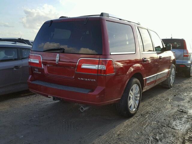 5LMJJ2H56DEL08353 - 2013 LINCOLN NAVIGATOR წითელი ფოტო 4