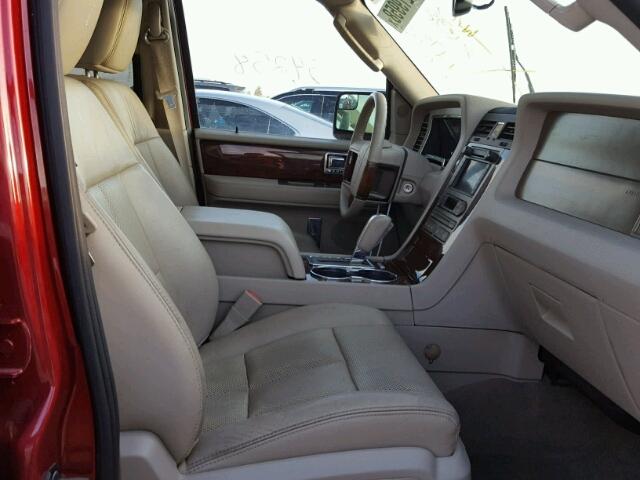 5LMJJ2H56DEL08353 - 2013 LINCOLN NAVIGATOR წითელი ფოტო 5