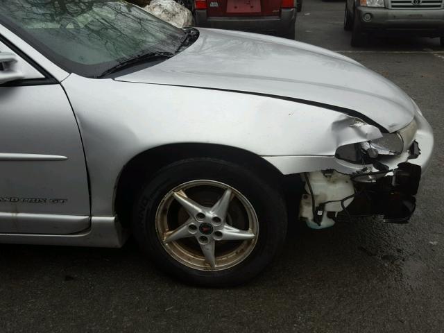 1G2WP52K22F281546 - 2002 PONTIAC GRAND PRIX SILVER photo 9