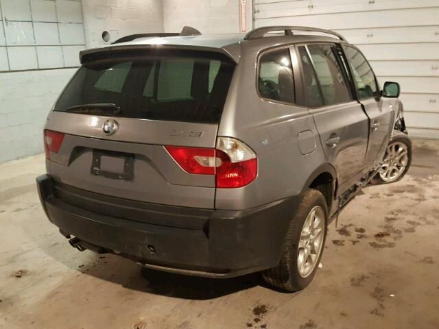 WBXPA73444WA77210 - 2004 BMW X3 2.5I GRAY photo 4