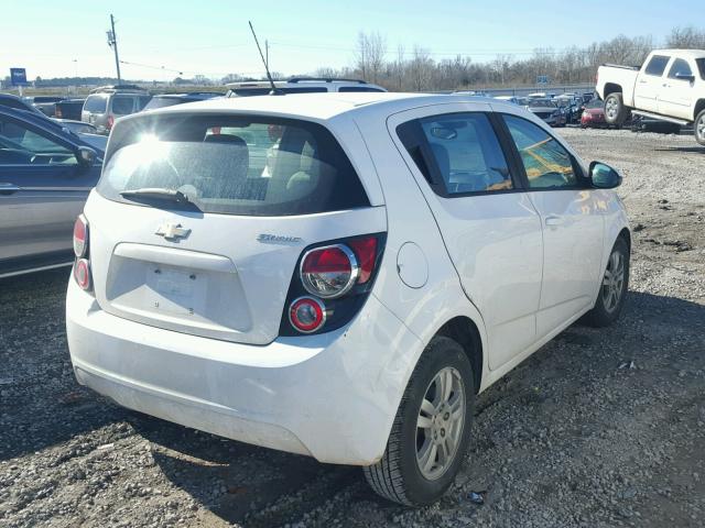 1G1JA6SH2C4162502 - 2012 CHEVROLET SONIC LS WHITE photo 4