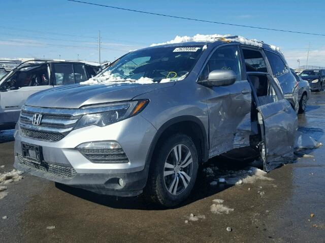 5FNYF6H35GB122934 - 2016 HONDA PILOT EX SILVER photo 2