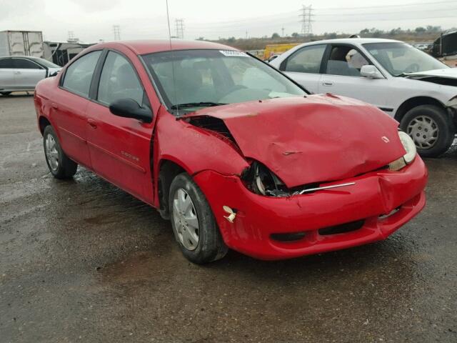 1B3ES46CX1D209623 - 2001 DODGE NEON SE RED photo 1