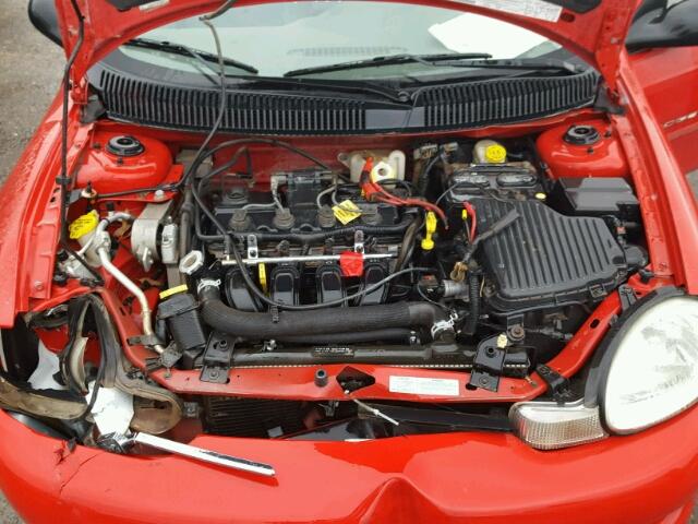 1B3ES46CX1D209623 - 2001 DODGE NEON SE RED photo 7