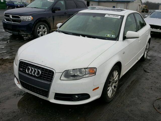 WAUDF78E18A169276 - 2008 AUDI A4 2.0T QU WHITE photo 2