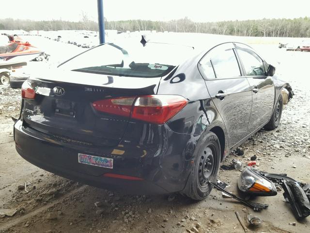 KNAFK4A68G5506507 - 2016 KIA FORTE LX BLACK photo 4