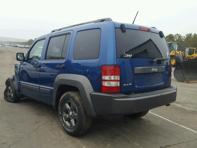 1J4PN3GK9AW160931 - 2010 JEEP LIBERTY RE BLUE photo 3