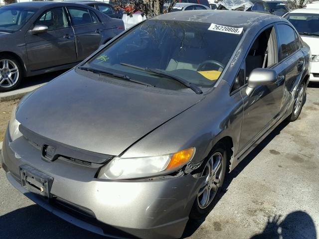 2HGFA165X7H508466 - 2007 HONDA CIVIC LX BROWN photo 2