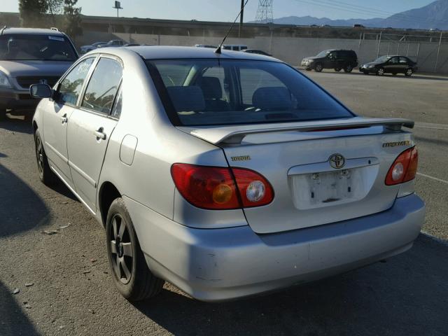 1NXBR38E63Z141437 - 2003 TOYOTA COROLLA CE SILVER photo 3